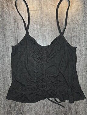 Mix Matchy Ruched Tie-Front Cami